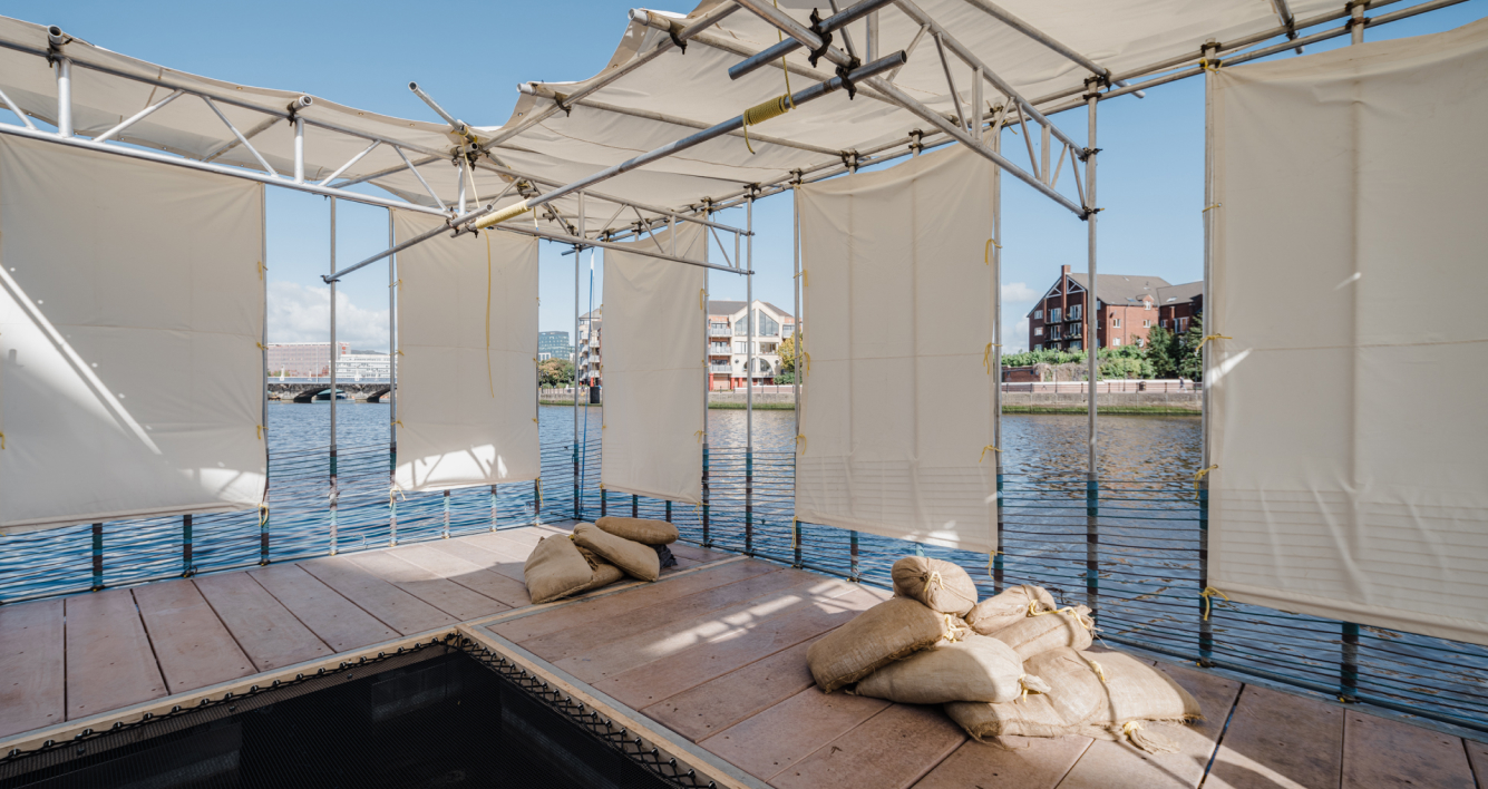 Underwater photo of the River Lagan